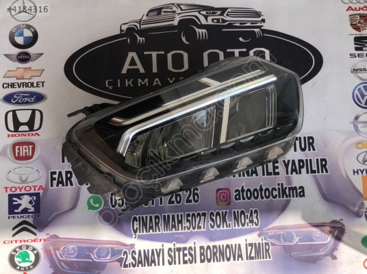 DACIA DUSTER ORJİNAL ÇIKMA SAĞ FAR İÇİ NİKELAJ HATASIZ