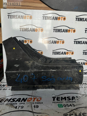 PEUGEOT 407 SAĞ ARKA MARŞPİYEL SACI SIFIR ORJİNAL TEMSAN OTO