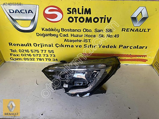 RENAULT CLIO 5 SÖKME SOL FAR ORJİNAL ÇIKMA VE DİĞER PAR