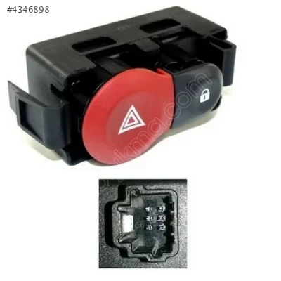 Renault Clio 3 Dörtlü Düğme  Merkezi Kilit Butonu 252103766R