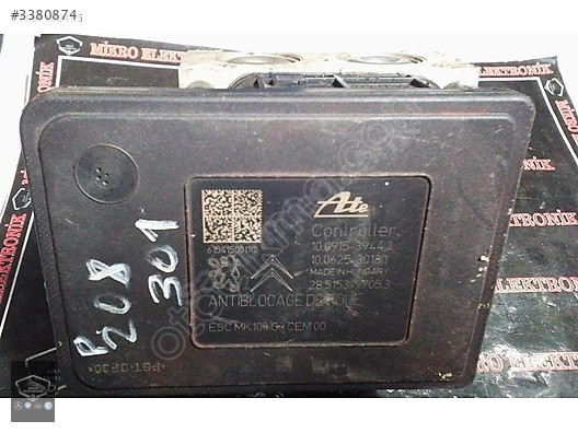 PEUGEOT 208 301 ABS 10.0915-3944.3-10.0220-0580.4-9813805280