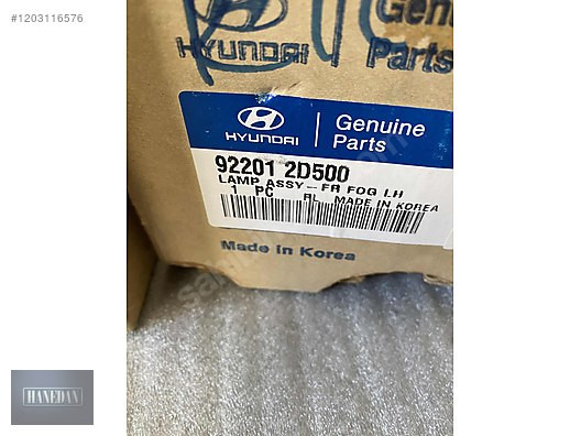 HYUNDAİ SİS FARI TAKIM (2002-2006) 92201-2D500 92220-2C700