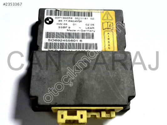 BMW E60 E66 2003 Airbag Beyni 65776924556