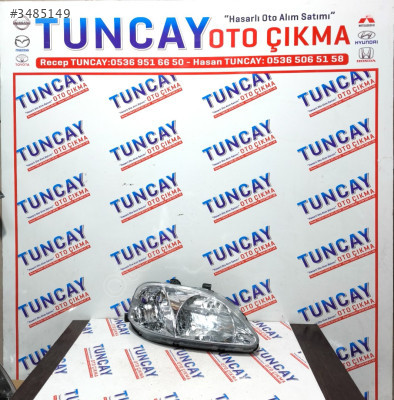 HONDA CİVİC SAĞ FAR 1999-2000 ÇIKMA PARÇA MAKYAJLI