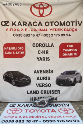 2014-2018 TOYOTA YARİS ÇIKMA ORJİNAL LEDLİ SOL ÖN FAR
