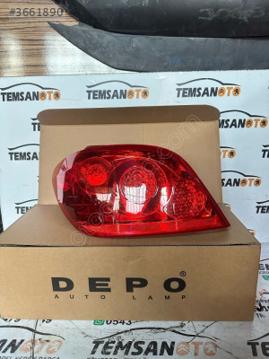 PEUGEOT 307 MAKYAJLI KASA SOL ARKA STOP SIFIR TEMSAN 6350X0