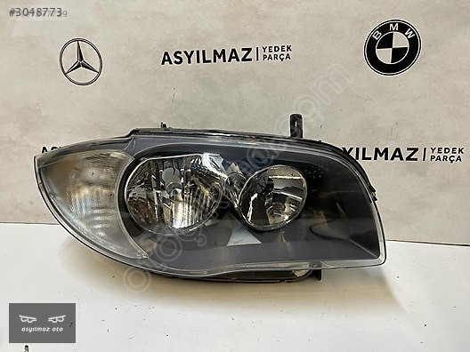 BMW 1 SERİSİ E87 SAĞ FAR ORJİNAL İÇİ SİYAH MODEL
