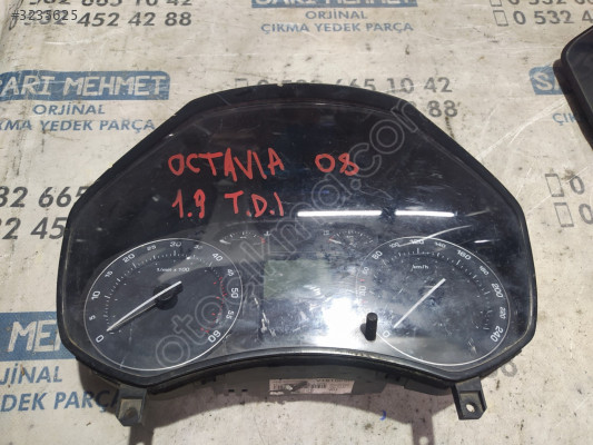 ÇIKMA SKODA OCTAVİA KİLOMETRE GÖSTERGE SAATİ 1Z0920822 D