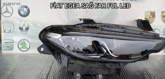 FİAT EGEA ORJİNAL ÇIKMA SAĞ FAR FULL LED