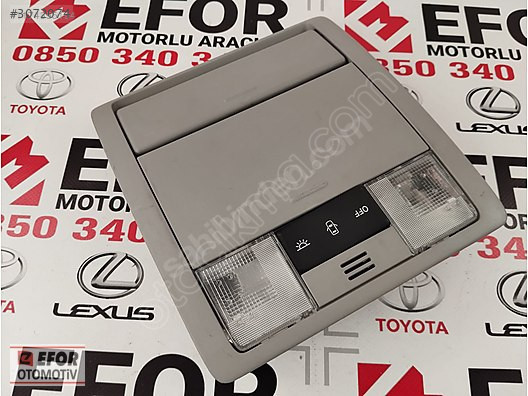 TOYOTA VERSO SIFIR İÇ AYDINLATMA GRİ 11-15 OEM NO: 81260-0F082