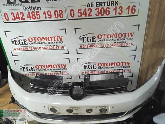 2009/2012 WV GOLF 6 BEYAZ ÖN TAMPON DOLU ORJ.