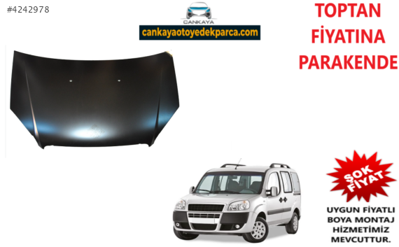 FİAT DOBLO 2 2005-2010 MOTOR KAPUTU SIFIR KAMPANYA 51754837