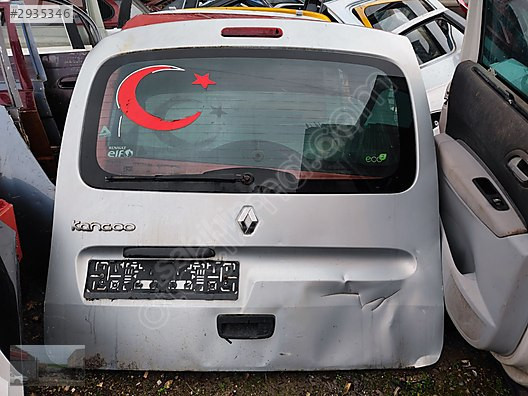 Renault Kangoo 3 bagaj kapağı orijinal dolu göçük hasarlı