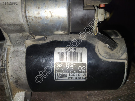 361002B102 Hyundai Accent İ30/Kia Rio 1.4 1.6 Marş Dinamosu