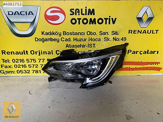 RENAULT TALİANT ÇIKMA ORJİNAL SOL FAR VE DİĞER PARÇALARI