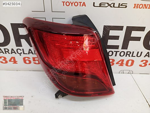 TOYOTA YARİS DÜZ SOL STOP ÇIKMA ORİJİNAL PARÇA 2015-2016