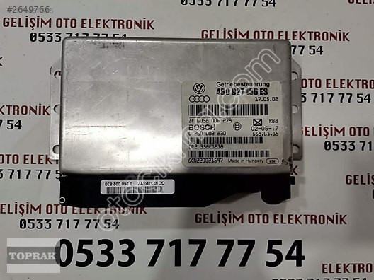 4B0927156ES 0260002830 6058006278 AUDI A6 KONTROL ÜNİTESİ