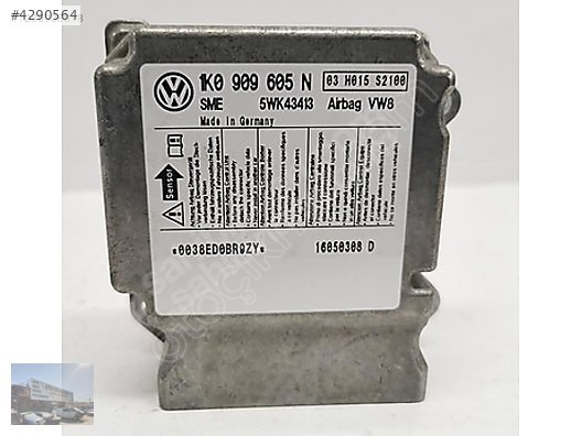 VW AUDİ SEAT SKODA AİRBAG BEYNİ 1K0909605N 1K0 909 605 N ORJİNAL