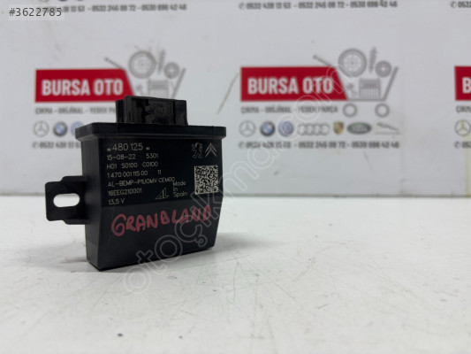 OPEL GRANDLAND FAR MENZİLİ AYAR KONTROL ECU 9848012580 ORJİNAL