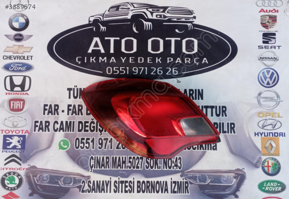 OPEL CORSA E ORJİNAL ÇIKMA SOL STOP