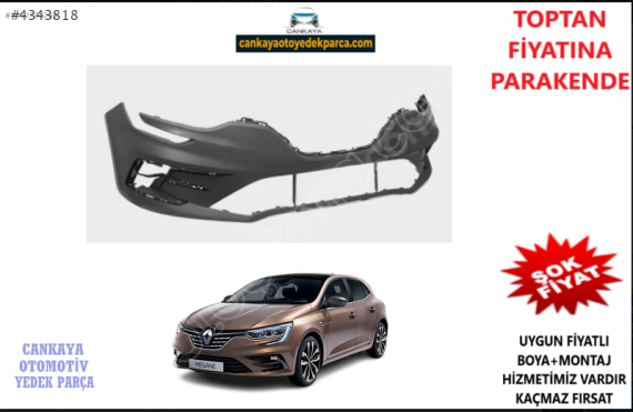 RENAULT MEGANE 4 ÖN TAMPON SENSÖRLÜ VEYA SENSÖRSÜZ SIFIR 6019848