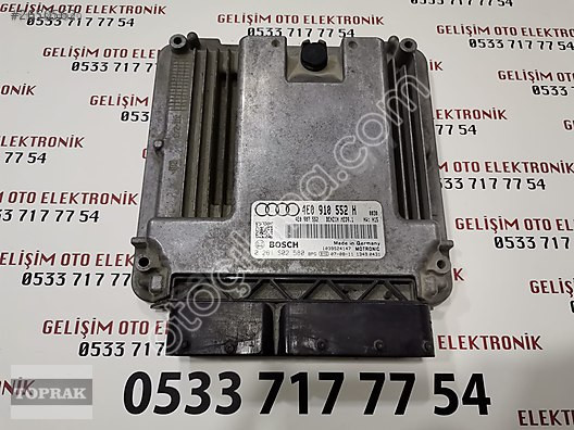 4E0910552H 4E0907552 0261S02580 MED9.1 AUDI A8 MOTOR BEYNİ