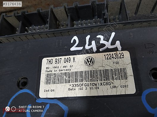VW TRANSPORTER T5 KONFOR BEYNİ MODÜLÜ 7H0 937 049 K - 7H0937049K