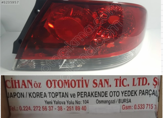 MİTSUBİSHİ LANCER SAĞ SOL STOP ADET FİYATI 03-08