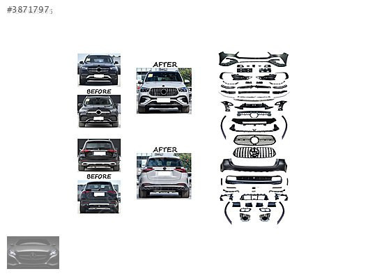 MERCEDES AMG GLE63 ÖN ARKA TAMPON DOLU