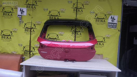 OPEL CORSA F BAGAJ KIRMIZI SİYAH ÇIKMA ORJİNAL YEDEK PARÇA
