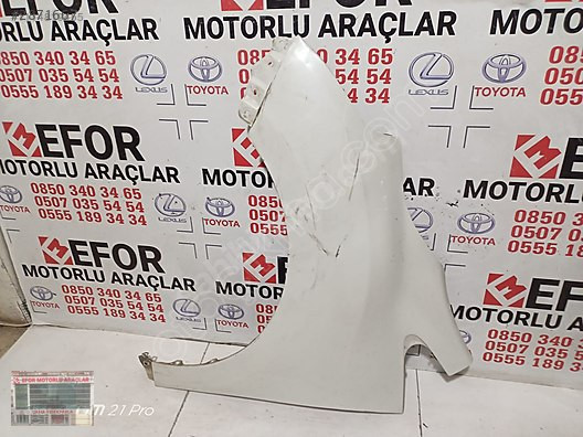 TOYOTA VERSO SOL ÖN ÇAMURLUK ÇIKMA ORJİNAL PARÇA 2012-2017