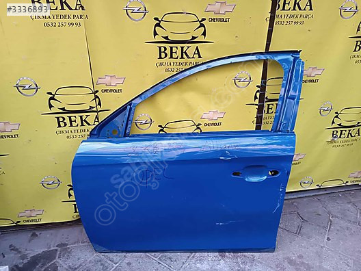 OPEL CORSA F SOL ÖN KAPI MAVİ ÇIKMA ORJİNAL YEDEK PARÇA