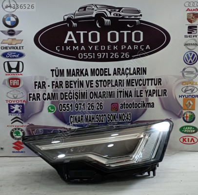 AUDİ A6 ORJİNAL ÇIKMA SOL FAR 2022