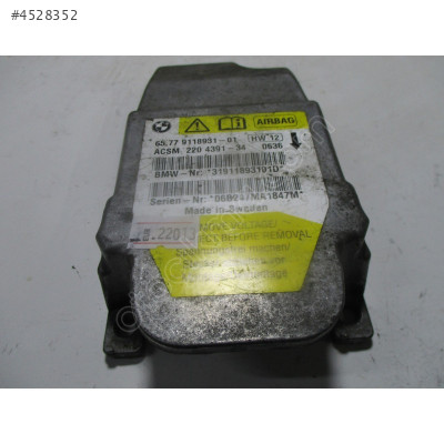 BMW E60 E61 5 Serisi Airbag Beyni 65.77-9118931-01