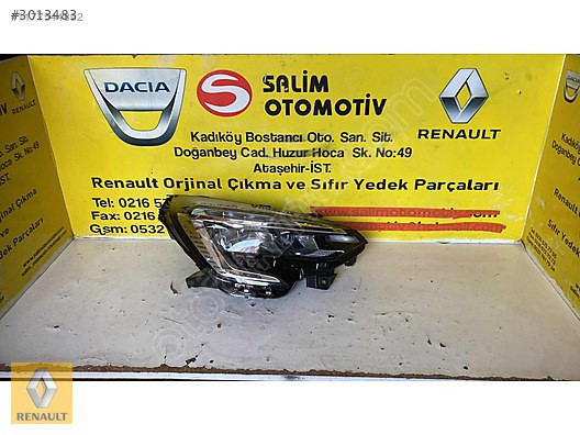 RENAULT CLIO 5 ÇIKMA ORJİNAL SAĞ FAR VE DİĞER PARÇALARI
