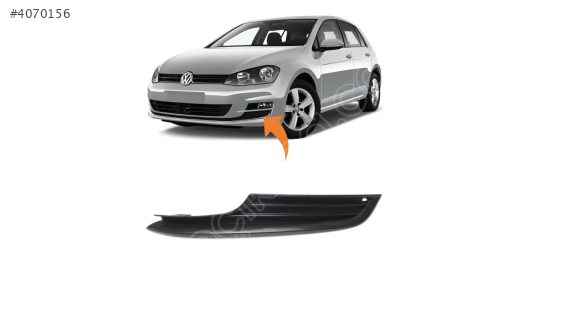 5G0853665 VW GOLF7 2013-2016 SOL SİS KAPAK ALT PARÇA KROMSUZ