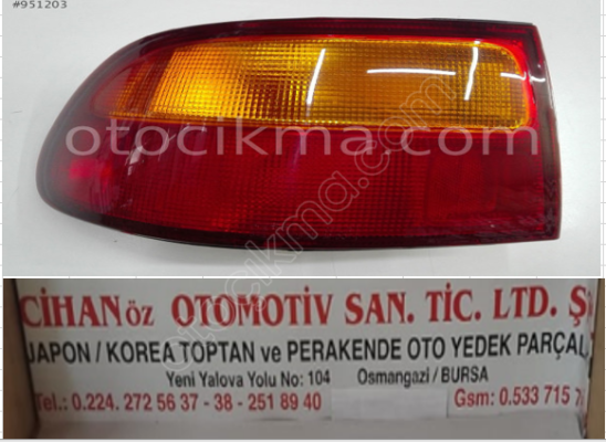 HONDA CIVIC HATCHBACK SAĞ STOP 1992 1995 HB CIVIC STOP