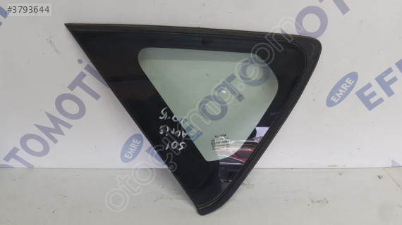 toyota auris 2015 sol arka kelebek cam (son fiyat)