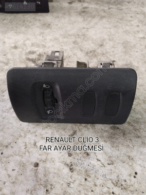 RENAULT CLİO 3 ORJİNAL FAR AYAR DÜĞMESİ