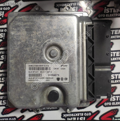 51904073 FİAT DOBLO 1.3 CTDİ ÇIKMA MOTOR BEYNİ  MJD 8F3.D1/HW1FP