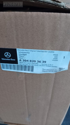 MERCEDES C W204 SAĞ FAR MAKYAJLI 2011 2014 2048203639 SO