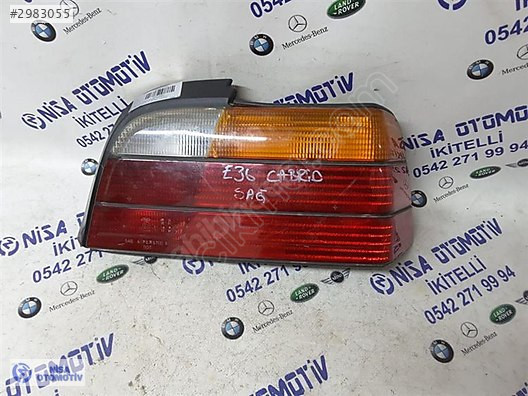 BMW 3 SERİSİ E36 KASA SAĞ STOP SARI SİNYALLİ ORJ 63211387658