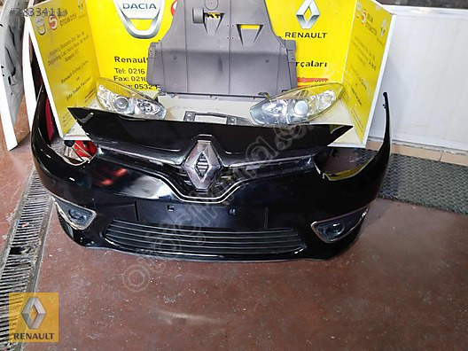 Renault Fluence Orjinal Siyah Ön Tampon ve Diğer Çıkma Parça