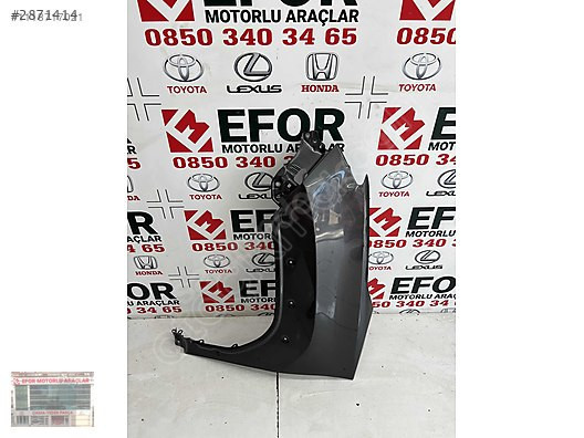 TOYOTA YARİS CROSS SOL ÖN ÇAMURLUK ÇIKMA ORJİNAL 2023