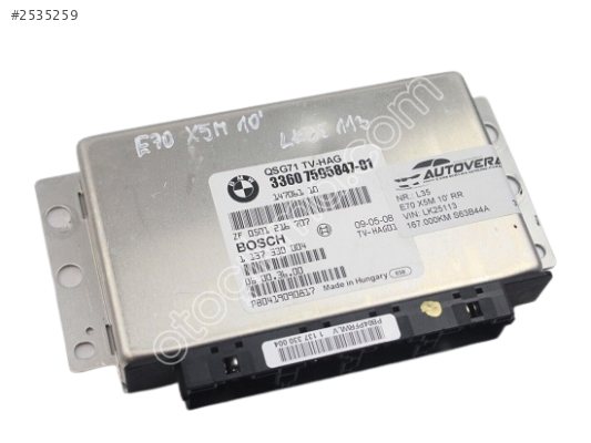 BMW E70 E71 Defransiyel Beyni 3360 7595847-01 1137330004 Orj