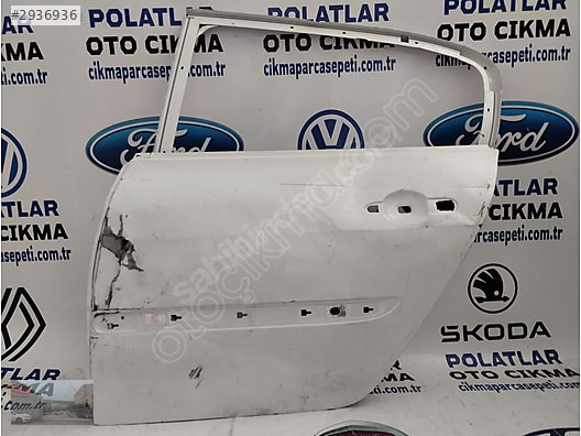 Renault Megane 2 sol arka kapı orjinal beyaz