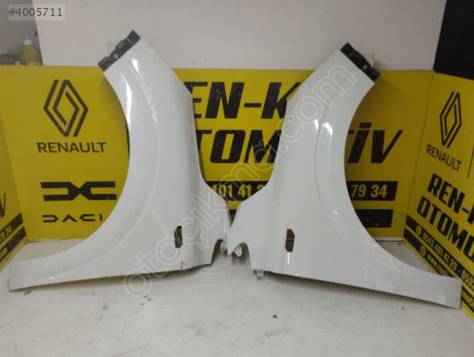 RENAULT TALİANT SAĞ SOL ÖN ÇAMURLUK ORJ ÇIKMA BEYAZ RENKAY OTO