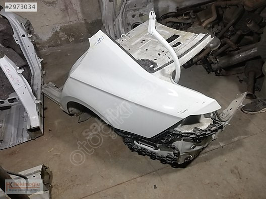 VW PASSAT B8 SOL ARKA ÇAMURLUK ŞASİ KUPA BEYAZ ŞASE ÇEYREK MARŞP