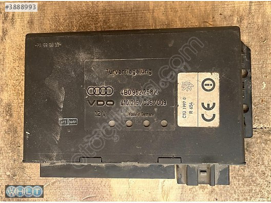 audi A6 c5 Konfor Beyni çıkma 4B0 962 258 K