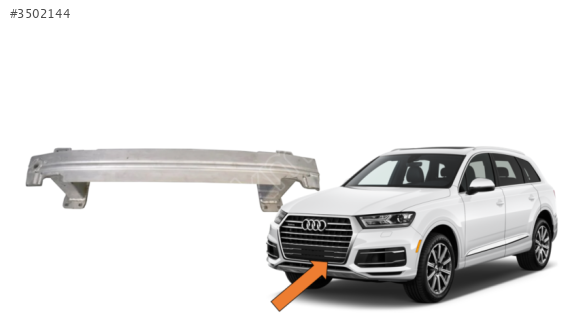 4M0807109C AUDI Q7-Q8 2016-2022 ÖN TAMPON DEMİRİ .